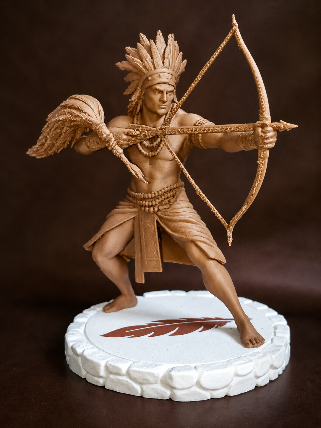 Estatueta de Caboclo Branco